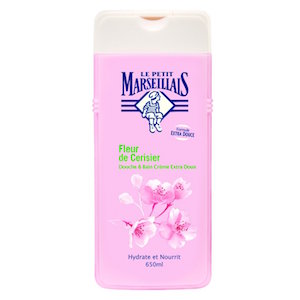 Le Petit Marseillais - Douche et Bain Extra Doux - Fleur de Cerisier Flacon - 650 ml - Lot de 2
