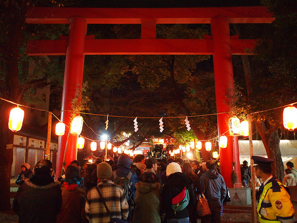 花園神社の初詣
