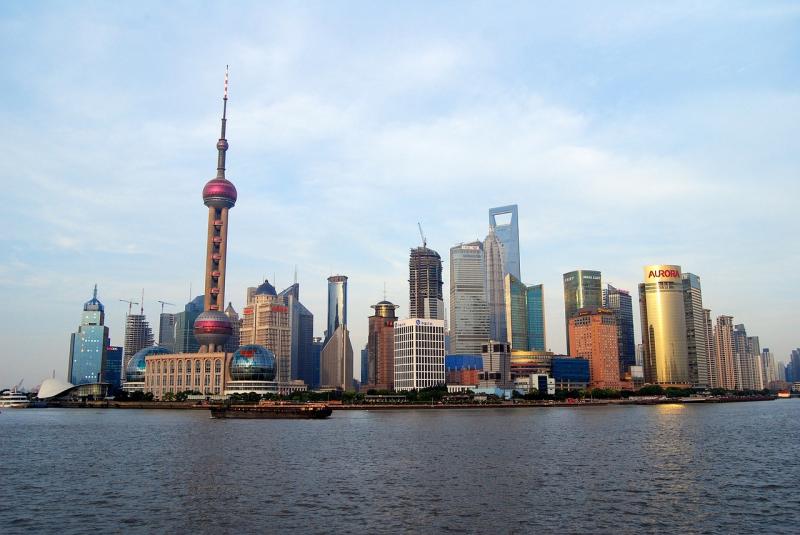 上海の高層ビルの写真です