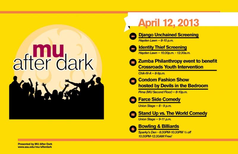 金曜日の夜、アリゾナ州立大学のMemorial Unionで開催されているMU After Dark