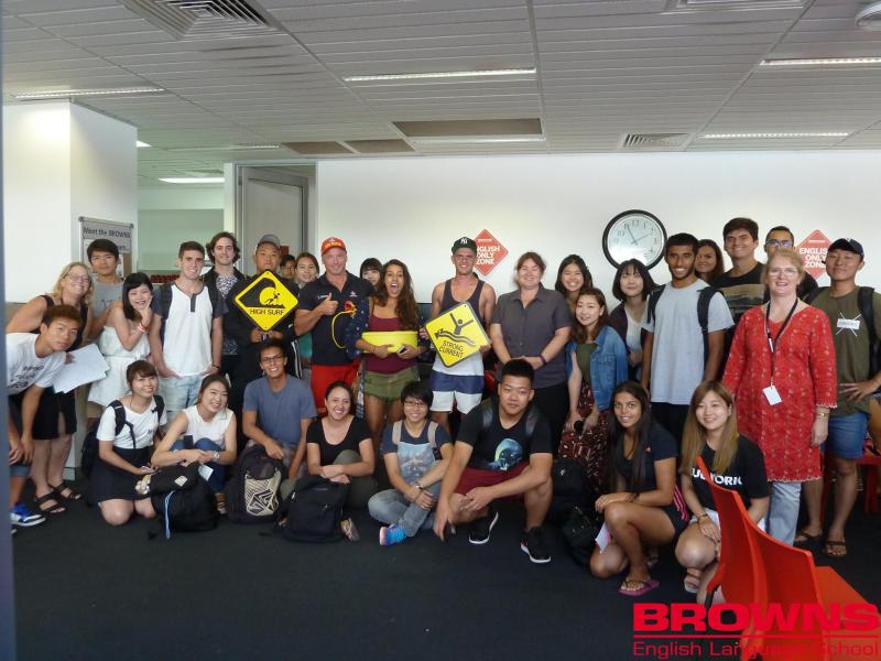 ブリスベンの語学学校「Browns English Language School Brisbane」に英語留学をしている生徒
