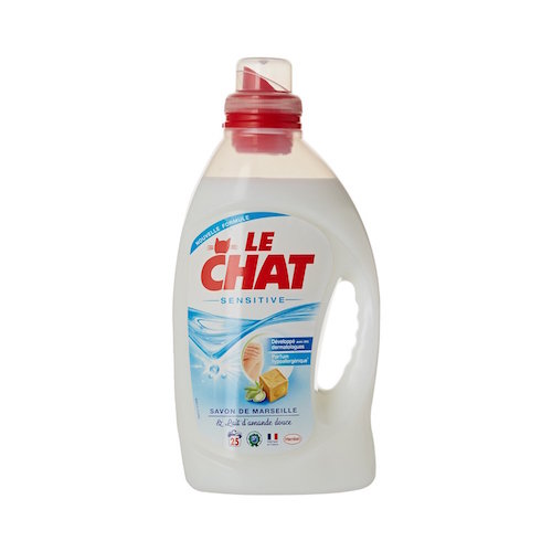Le Chat Sensitive Lessive Liquide 1,875 L / 25 Lavages - Lot de 2